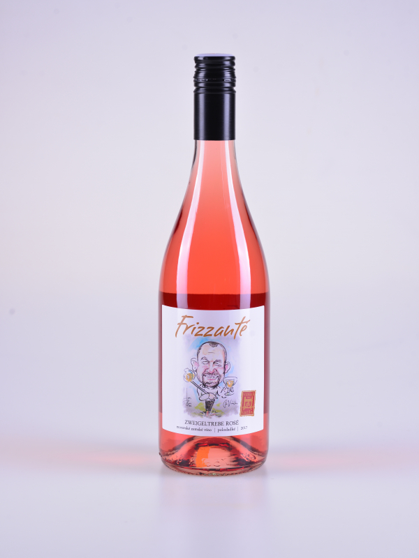 Frizzante rosé Zweigeltrebe, zemské, polosladké, 2017 Šalša